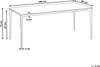 Gartentisch SOVARETO 180 cm 90 cm Steinoptik Dunkelgrau Bild 2