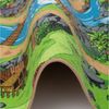 Snapstyle Kinder- und Spielteppich, 100% Polyamid, Dino Welt, 80x160 cm Bild 4