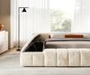 Polsterbettgestell Espazio 180x200 cm Plüsch Creme-Weiß mit Stauraum Bild 5