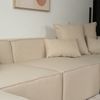 HOME DELUXE Modulares Sofa VERONA S - 240 x 120 cm Beige Bild 5