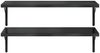 vidaXL Wandregale 2 Stk. 100x40 cm Schwarz Edelstahl 3214511 Bild 5