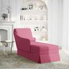 vidaXL Chaiselongue mit Nackenrolle und Rechter Armlehne Weinrot Samt 4009786 Bild 2