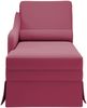 vidaXL Chaiselongue mit Nackenrolle und Rechter Armlehne Weinrot Samt 4009786 Bild 4