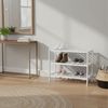 Relaxdays Weißes Schuhregal aus Bambus Bild 3