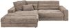 KAWOLA Sofa LANA Ecksofa Cord taupe Recamiere links 83 x 205 x 296 cm Bild 3