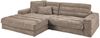 KAWOLA Sofa LANA Ecksofa Cord taupe Recamiere links 83 x 205 x 296 cm Bild 2