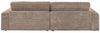 KAWOLA Sofa LANA Ecksofa Cord taupe Recamiere links 83 x 205 x 296 cm Bild 5