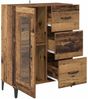 Sideboard, Kommode Altholz 69,5 x 34 x 90 cm Verbundholz und Eisen j807p Bild 5