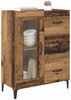 Sideboard, Kommode Altholz 69,5 x 34 x 90 cm Verbundholz und Eisen j807p Bild 3