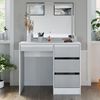 Schminktisch Sherry Weiß Hochglanz 90 cm mit LED-Spiegel Vicco Bild 5