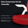ALFORDSON Bürostuhl mit Kopfstütze Lordosenstütze Drehstuhl Heimbüro Rot Bild 4