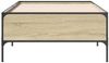 vidaXL Bettgestell Sonoma-Eiche 90x190 cm Holzwerkstoff und Metall 844987 Bild 4
