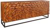 riess-ambiente Sideboard VULCANO 180cm braun / schwarz (Einzelartikel, 1 St), Wohnzimmer · Massivholz · Metall · Anrichte · 3D-Front · Modern Design Bild 2