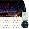 MUPOO LED-Lichternetz 8 Modi LED-Lichtnetz, LED-Lichterkette, LED Dekolicht LED-Lichtervorhang, 120/144/200/320/672LED mit Memory Bild 4