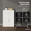 Bellamio 'Apol' Mehrzweckschrank, weiß, 88x33x60 cm, kleiner Aktenschrank mit 2 Fächern und 1 Schublade Bild 5