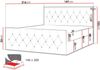 Boxspringbett Simori Lux, Rot, 140x200 cm Bild 4