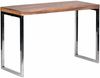Wohnling Konsolentisch mit Metallbeinen, 120x45 cm, Massivholz, Akazie Bild 2