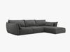 Micadoni Ecksofa Kaelle 4-Sitzer Rechts Chenille Over The Horizon Dunkelgrau Bild 2