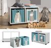 Kinderregal Weiß 72 x 42.4 cm mit 2 Faltboxen Vicco Bild 2