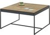 Couchtisch >LARKANA< in Eiche furnier, Holzwerkstoff / Metall - 83x45x83 (BxHxT) Bild 3