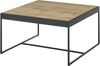 Couchtisch >LARKANA< in Eiche furnier, Holzwerkstoff / Metall - 83x45x83 (BxHxT) Bild 5