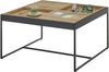 Couchtisch >LARKANA< in Eiche furnier, Holzwerkstoff / Metall - 83x45x83 (BxHxT) Bild 4