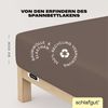Schlafgut Spannbettlaken EASY JERSEY ELASTHAN Bettlaken, 170 g/m², 95% Baumwolle, 5% Elasthan, Jersey, Gummizug: rundum, (1 Stück), Spannbettlaken bis 30 cm Höhe, bügelfrei, pflegeleicht, perfekter Sitz Bild 3