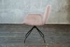KAWOLA Stuhl NEW CHARME Drehstuhl Esszimmersessel Cord rosa 87 x 66 x 59 cm Bild 4