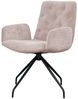 KAWOLA Stuhl NEW CHARME Drehstuhl Esszimmersessel Cord rosa 87 x 66 x 59 cm Bild 3