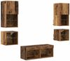 vidaXL TV-Wandgeräte 8 pcs Altholz Holzwerkstoff 3402920 Bild 2