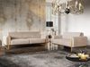 Sofa Designersofa VALERIE 2-Sitzer in Stoff Elisa Velvet Beige Bild 4