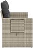 vidaXL Gartensofa mit Kissen 2-Sitzer Hellgrau Poly Rattan 366196 Bild 5