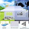 Faltpavillon 3x6m Wasserdicht Stabil Winterfest mit 6 Seitenwänden & Sandsack Bild 2