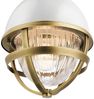 Elstead Tollis Small Pendelleuchte Messing weiß Glas klar Bild 3