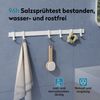 doporro Garderobenleiste Kleiderhaken 4/6/8 Verschiebbare Alu-Wandhaken selbstklebend Stalo-12 (6 St), 4 Verschiebbare Wandhaken aus Alu Bild 4