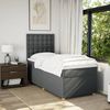 vidaXL Boxspringbett mit Matratze Dunkelgrau 90x190 cm Stoff 3293450 Bild 5