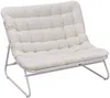 Vente-unique - LYMIS Gartensitzgruppe Metall Beige - B 93,5 cm x H 89,5 cm x L 125 cm Bild 2