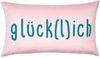 PAD Kissenhülle Kissenhülle Letters Glücklich Rose (35x60cm) Bild 3