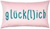 PAD Kissenhülle Kissenhülle Letters Glücklich Rose (35x60cm) Bild 2