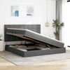 vidaXL Aufbewahrungsbett mit Matratze Dunkelgrau 200 x 200 cm 3371803 Bild 4