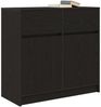 vidaXL Sideboard mit Schublade Schwarz Eichen-Optik 80x34x76 cm 861536 Bild 4