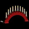 vidaXL Weihnachtskerzenbogen mit 10 LED Kerzen 3 pcs Rot 42019712 Bild 5