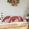 vidaXL Weihnachtskerzenbogen mit 10 LED Kerzen 3 pcs Rot 42019712 Bild 3