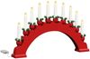 vidaXL Weihnachtskerzenbogen mit 10 LED Kerzen 3 pcs Rot 42019712 Bild 4