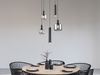 Cluster Pendelleuchte MATARO 5-flammig aus Metall mit Glasschirmen Chrom, Ø 40cm Bild 5
