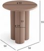 Couchtisch Wolam Ø50 cm - MDF Tisch in Mocha Mousse, FSC-zertifiziert Bild 3