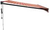 vidaXL Elektrische Markise mit Kurbel Orange und Braun 4x3 m 3154518 Bild 4