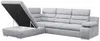 Ecksofa mit Schlaffunktion PYLOS - Grau - Ecke Links Bild 5