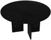 Vente-unique - TOPANIA Esstisch Holz, Platte Schwarz - B 138 cm x H 75 cm x L 138 cm Bild 4