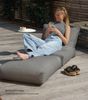 mokebo Sitzsack Der Summerdream (für drinnen & draußen), Bean Bag Outdoor, Sitzsack für deinen Balkon, Gartenliege in Steingrau Bild 2